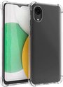 Samsung Galaxy A03 Core Hoesje - Anti Shock Proof Siliconen Back Cover Case Hoes Transparant