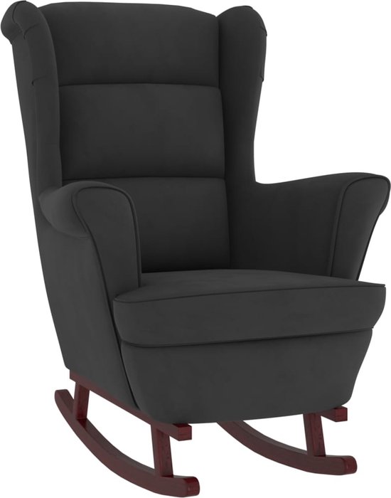 Moderne Comfortabele Zachte Stoffen Stoel Houten Massief Houten Fauteuil In De W