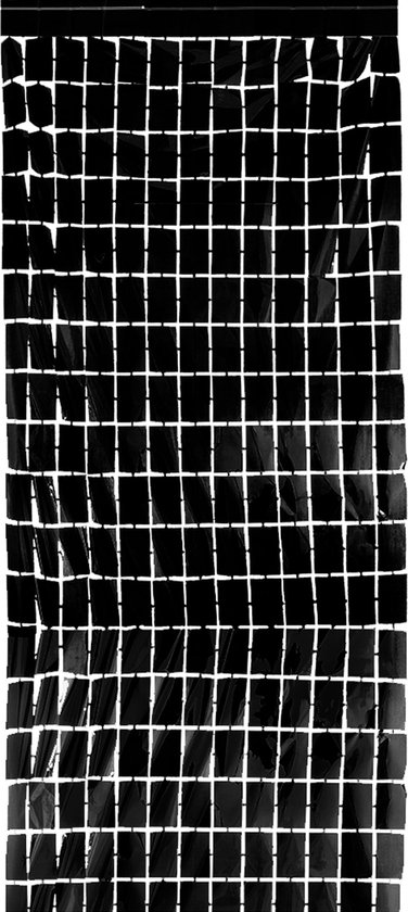 FOLIEGORDIJN zwart +/- 200x100 cm