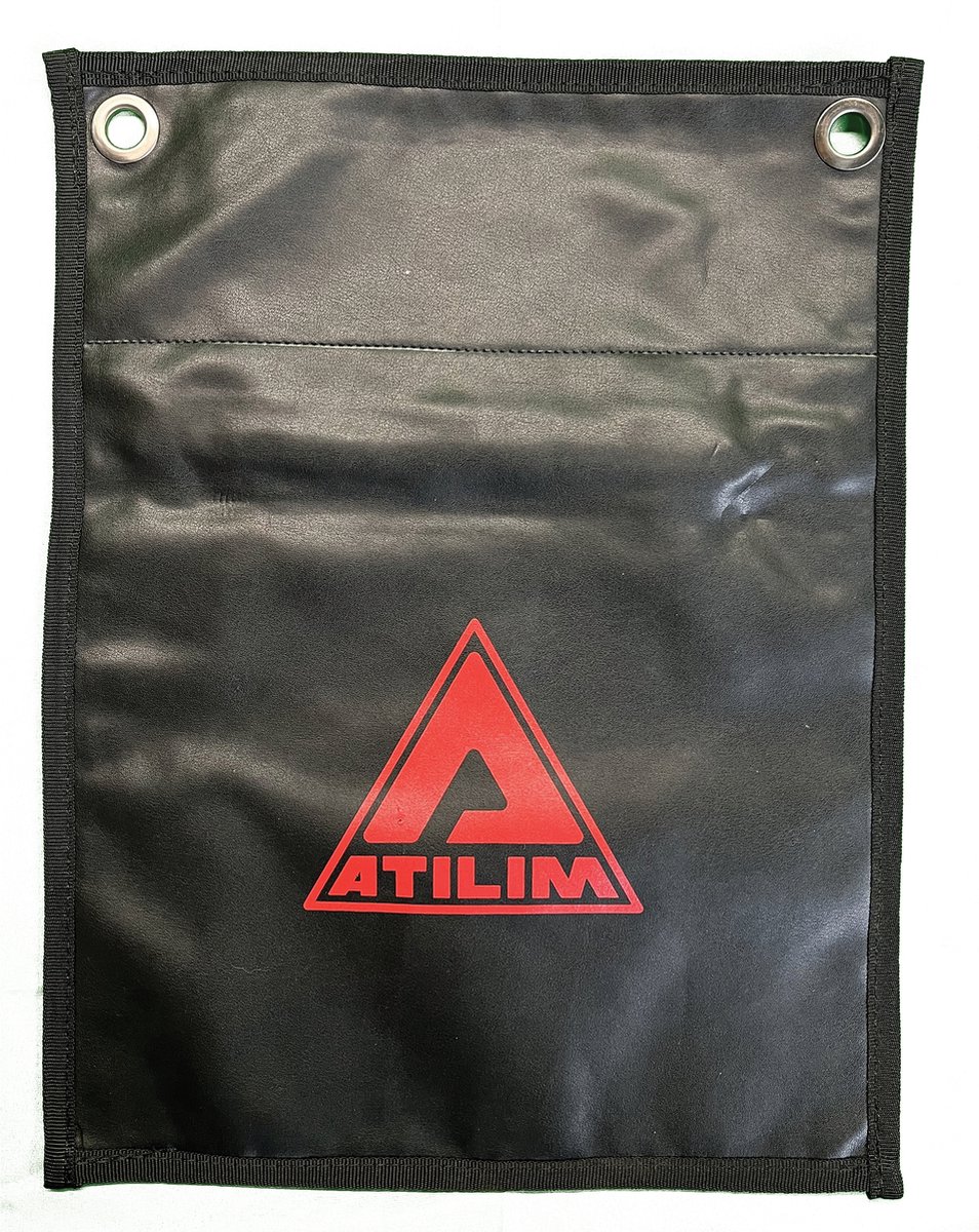 UNFILLED- ATILIM FightersGear Wing Chun/Wing Tsun Wall Bag/ Muurzak 1 Section - Bare Knuckle/Blote Knokkel-All Black Zwart-Artificial Leather Front