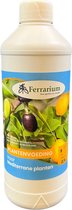 Ferrarium mediterrane plantenvoeding 0,5 L - Gemaakt door sociale werkplaats - 100% Vegan - 100% Gemaakt in Nederland - plantenvoeding voor mediterrane planten - meer vruchten aan citroenboom - olijven aan boom krijgen - meer olijfen