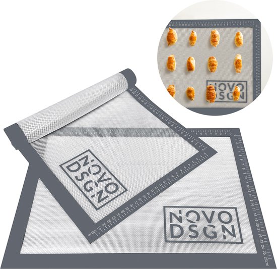 Siliconen Bakmat Ovenmat Deegmat | 2-pack 40x30 | Anti kleef bakpapier | bol