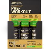 Optimum Nutrition Gold Standard Pre Workout Shots - Pre-Workout Lemon Lime - Prêt à boire - 12 x 60 ml