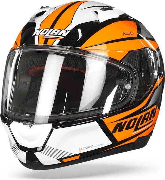NOLAN Casco Integrale N60-6 Downshift 039 - Stradale Sportivo Con Visiera Ultrawide E VPS, Taglia XS