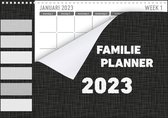 MGPcards - Family planner XL 2023 - Week begint op Maandag - Zwart