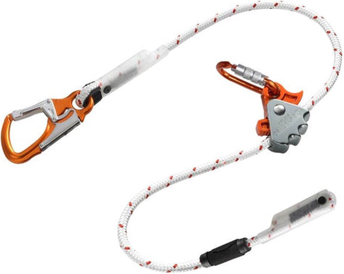 Skylotec holding touw ERGOGRIP SK12 1,5m EN358:1999 EN353-2:2002 wit PA Alu.