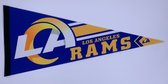 USArticlesEU - Los Angeles Rams - LA - NFL - Vaantje - Wimpel - Vlag - American Football - Sportvaantje - Pennant - Blauw/Geel - 31 x 72 cm - Nieuw logo- LA Rams - Superbowl 2022 - Superbowl usa - Rams LA