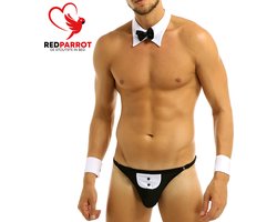 Rollenspel kleding mannen - Erotische lingerie - Ober - 3-delig