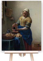 Peinture Par Numéros Adultes - Do It Yourself Paintings - Vermeer - Het Melkmeisje - Art - Art - 40x50 cm - Toile