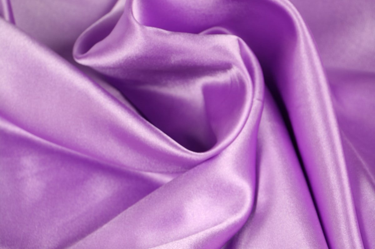 15 meter satijn stof - Lila - 100% polyester