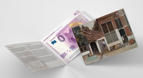 Thumbnail van een extra afbeelding van het spel 0 Euro biljet Nederland 2021 - Vermeer Het Straatje LIMITED EDITION