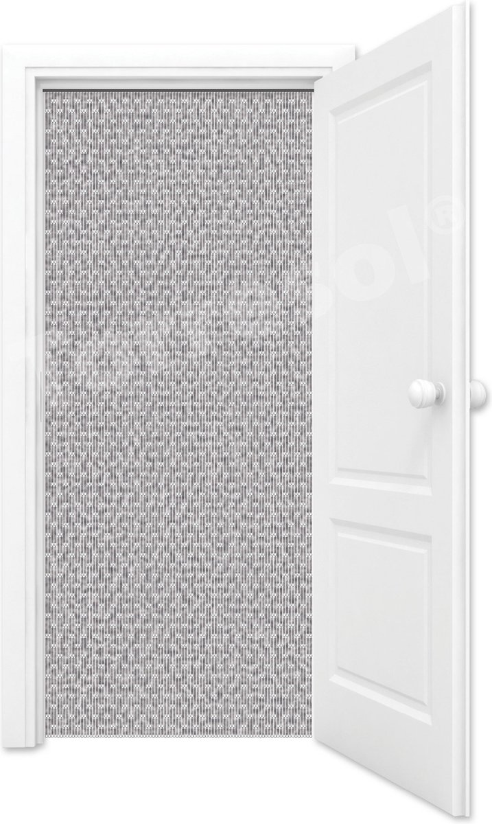 Vliegengordijn Hulzen - 90 x 210cm - Grijze Gevlamd