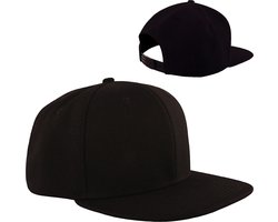 High profile snapback cap - Zwart