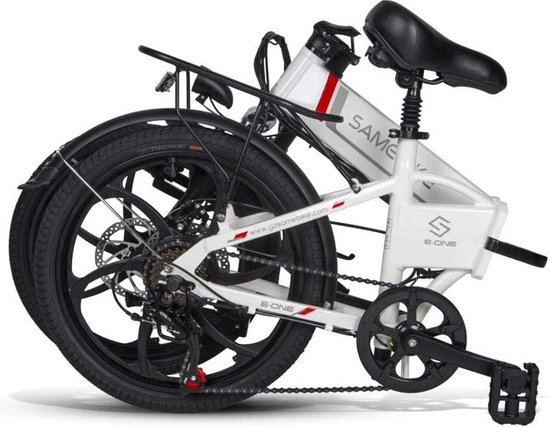 Samebike Elektrische vouwfiets - beste kwaliteit - Shimano 7 speed derailleur - 48V/10 Ah lithium batterij - volledig aluminium -sportief/modern - 35 km/u - mat antraciet
