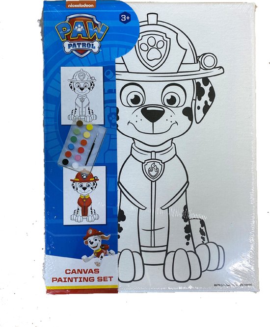 PAW Patrol Canvas Painting Set Marshall