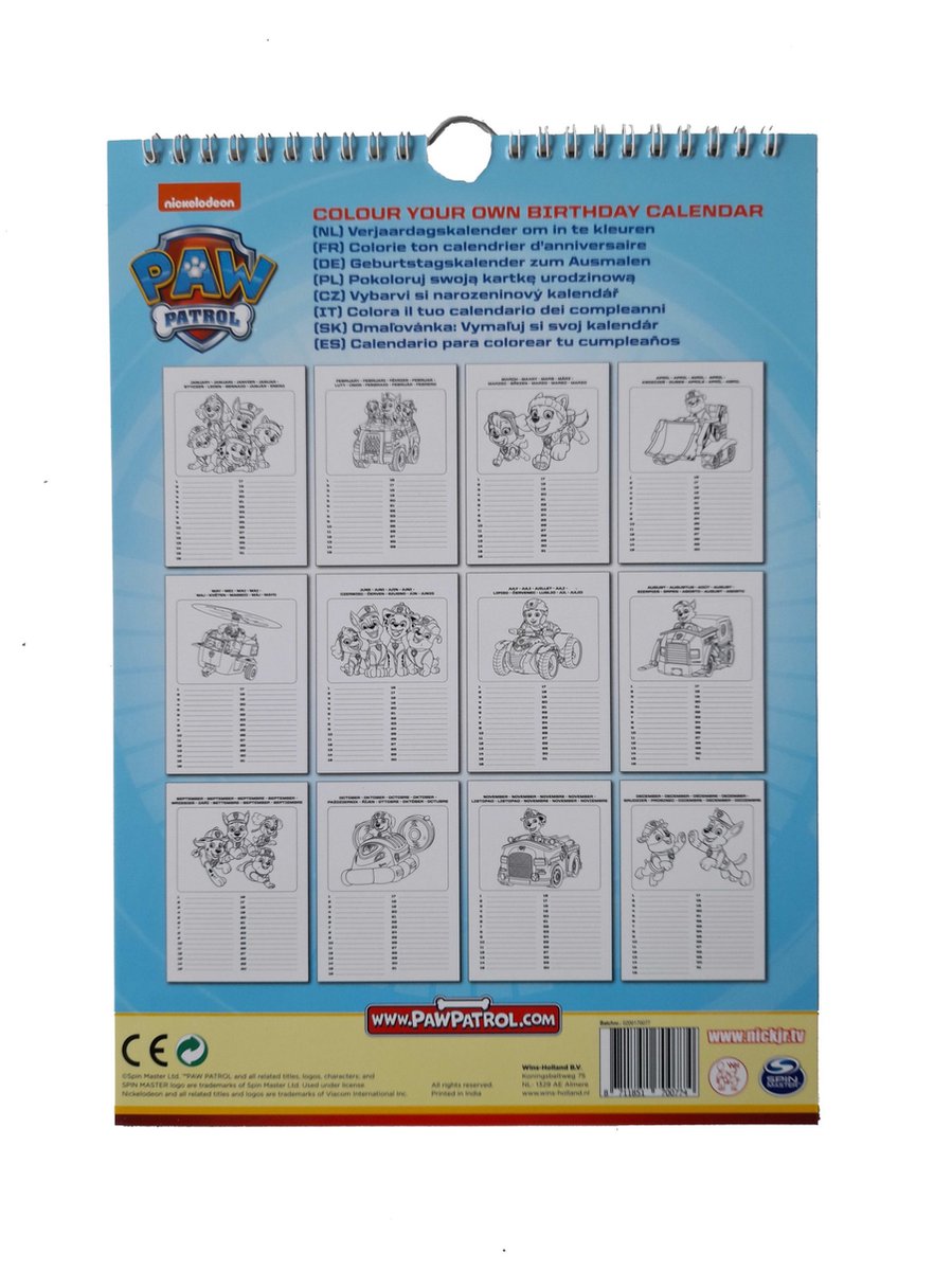 PAW Patrol Kalender  bol.com