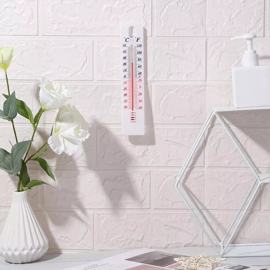 2x Thermomètre extérieur blanc - Thermomètre jardin - Compteur de  température... | bol.com