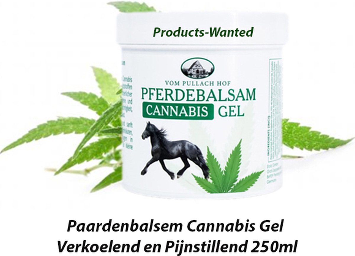 Paardenbalsem Cannabis Gel Verkoelend en Pijnstillend 250ml