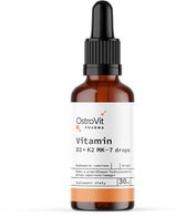 Vitaminen - Vitamin D3 2000 IU + K2 100ug - Druppels - Pharma - 30ml OstroVit