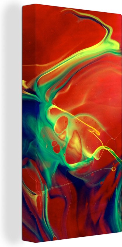 Toile Peinture Art - Encre - Couleurs - Psychédélique - 40x80 cm - Décoration murale