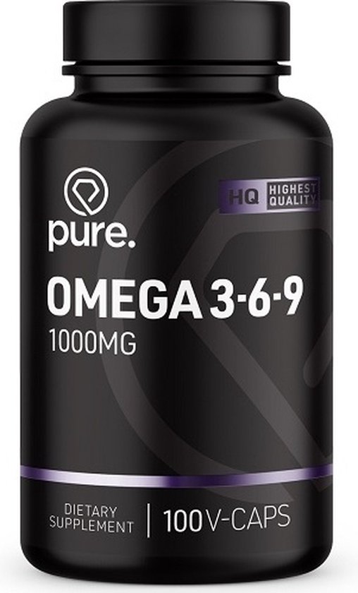 PURE Omega 369 100 softgels 1000mg visolie vetzuren