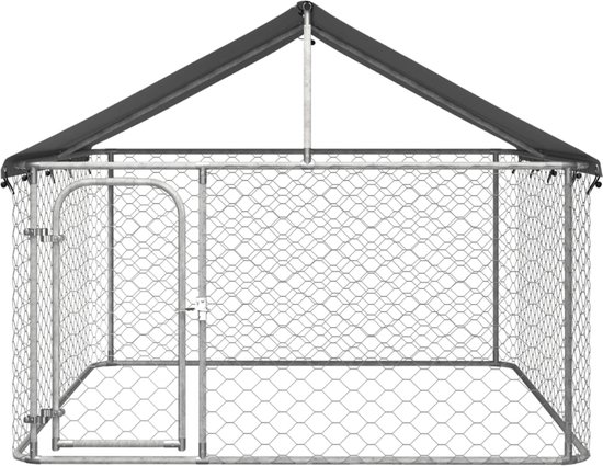 Hondenkennel Voor Buiten Met Dak 200X100X125 Cm