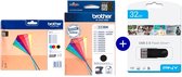 Brother LC223BK & LC223VALBP - Inktcartridge - Multicolor & Zwart - Incl. USB-stick