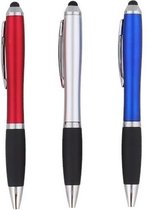 Gadgetpoint | Touch Screen Pen | Touchscreen | Digitale Pen | Set van 3 | Rood/Zilver/Blauw | Vaderdag Cadeau