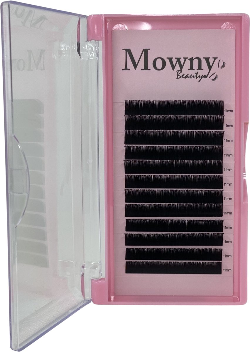Goedkoopste One by one wimperextensions - C-krul - 0,15mm - 12mm - Mowny Beauty
