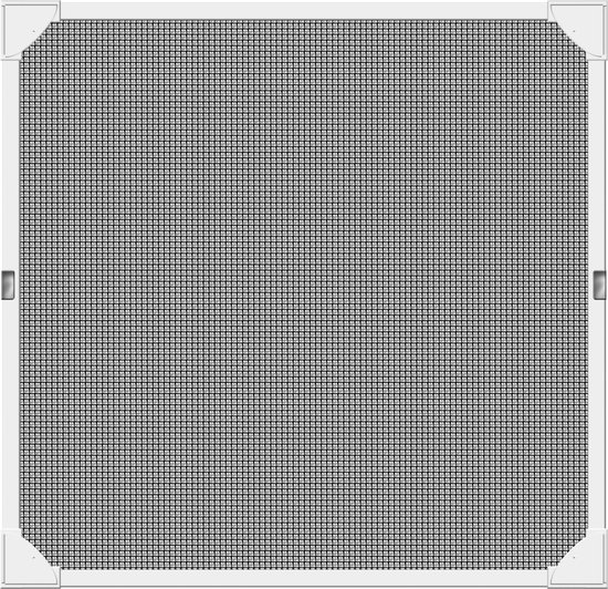 Schellenberg 50746 magneetvenster horrengaas  100 x 120 cm, montage buitenzijde, wit