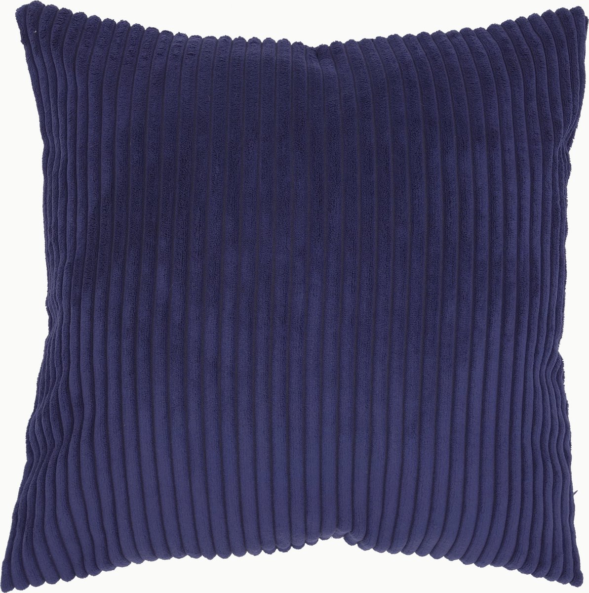 De Kussenkraam Corduroy kussenhoes donkerblauw | Ribfluweel | 45 x 45 cm | 100% polyester | Exclusief binnenkussen