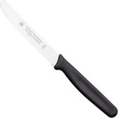 RÖR Solingen Couteau de Table Culinaro - Acier Inoxydable - Lame 11 cm - Manche Plastique - Zwart