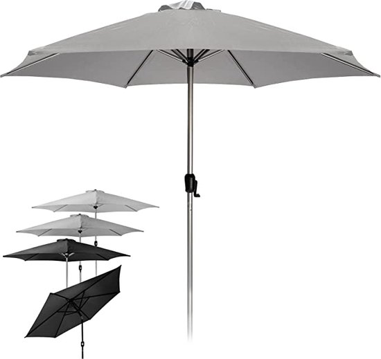 Helios&Hestia 270 cm dubbele punt markt tuin parasol terrasparasol marktscherm tafelscherm