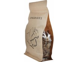 BOTANICA Gedroogde Gember Schijfjes 250 g - 100% natuurlijk - Garnering voor Gin Tonic, Cocktails & Desserts – Premium gedroogd fruit