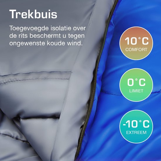 Mummy Slaapzak voor Kamperen: 3-4 Seizoenen, Waterafstotend en Warm — afbeelding 3