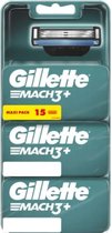 Gillette Macht3+ voordeelverpakking 3x5 Scheermesjes