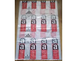 Asbest opruim set voor 12m² Asbest zak, folie en asbest verpakkingstape 5cm x 66m