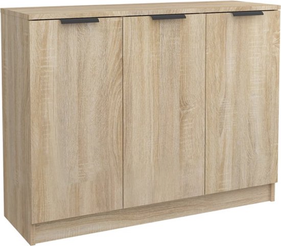 vidaXL Buffet 90,5 x 30 x 70 cm Bois décoré Chêne Sonoma coloré