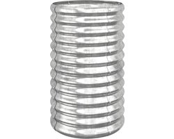 vidaXL - Plantenbak - 40x40x68 - cm - gegalvaniseerd - staal - zilverkleurig