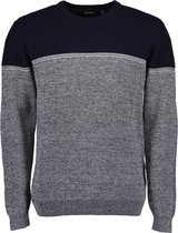 Blue Seven Truien Heren Volwassenen - Sweater Heren - Zwart/ Grijs Gemeleerd - Maat L