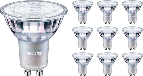 Voordeelpak 10x Philips MASTER Value LEDspot GU10 PAR16 3.7W 270lm 36D - 922-927 Dim To Warm | Beste Kleurweergave - Dimbaar - Vervangt 35W