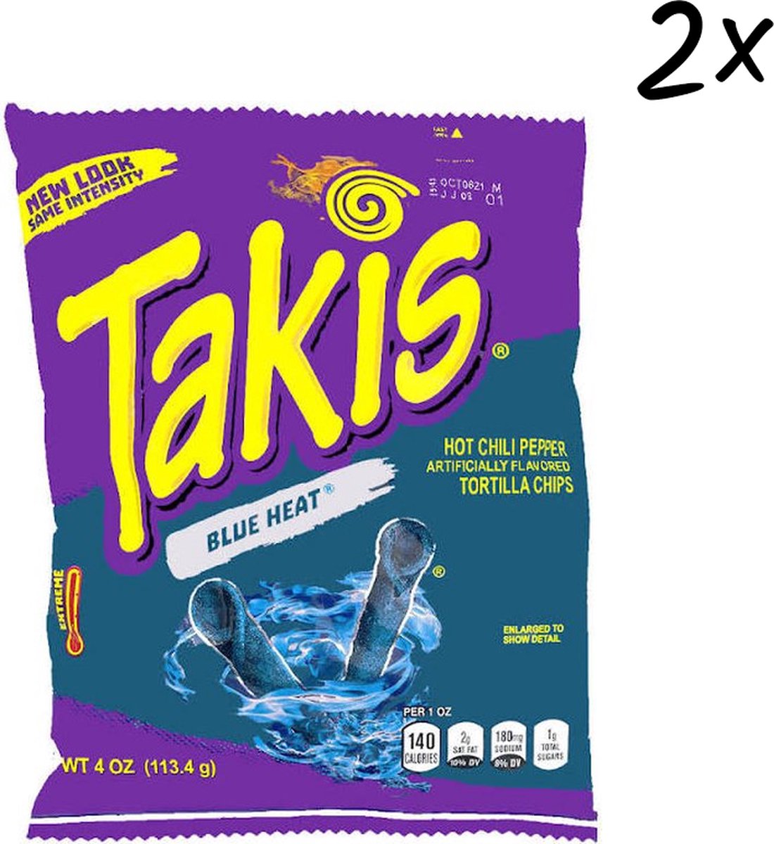 Takis Blue Heat - 2 Pack - Buitenlandse Chips