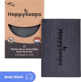 HappySoaps Body Wash Bar - Kruidnagel & Salie - Kracht en Zelfvertrouwen - 100% Plasticvrij, Vegan & Diervriendelijk - 100gr