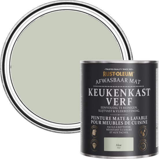 Rust-Oleum Groen Afwasbaar Mat Keukenkastverf - Aloe 750ml