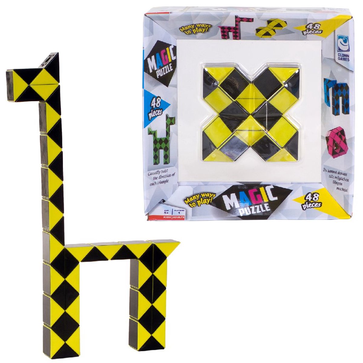 Clown Magic Puzzle 48dlg Geel