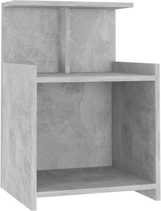 vidaXL-Nachtkastje-40x35x60-cm-bewerkt-hout-betongrijs