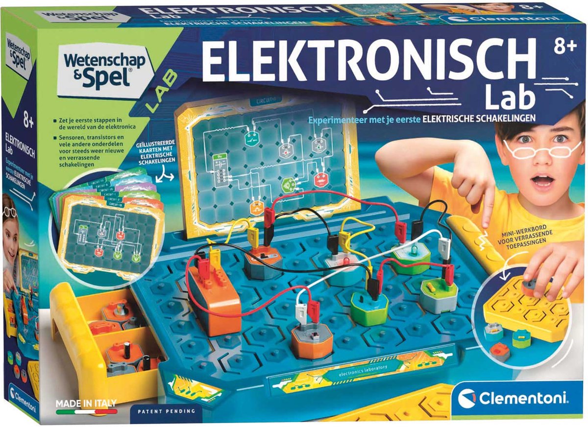 clementoni science & play - laboratoire électronique | bol