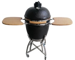 Kamado BBQ 56 cm Zwart – Keramische Houtskoolbarbecue – Big Egg Buiten Koken