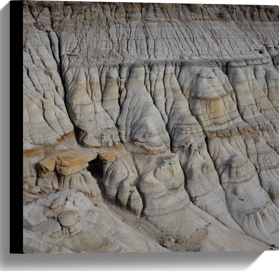 WallClassics - Toile - Roches grises - 40x40 cm Photo sur toile (Décoration murale sur toile)