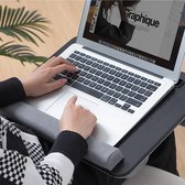 Schootkussen | Schoottafel voor Tablet | Laptop | Boek | Boeken Lezen op schoot | Kussen Laptopkussen voor op Bed Bank Sofa | Polssteun Pols Ondersteuning | Bedtafel Ingebouwde Standaard voor Tablet Telefoon Smartphone | 42.5 x 32 x 6 cm